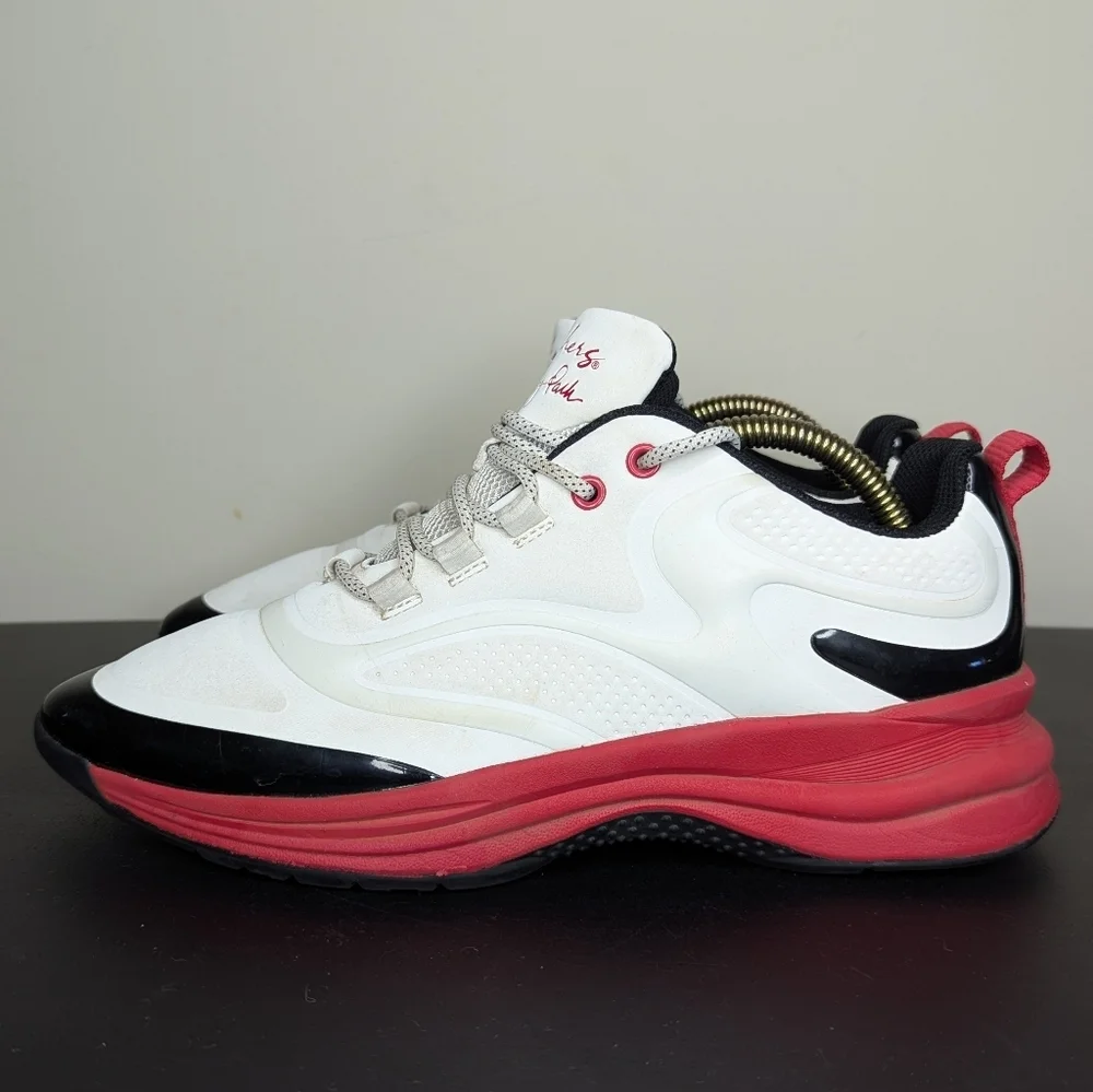 Skechers Ashley Park Street Glam Point the Way Sneakers‎ White Black Red Size 8